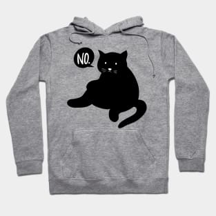 Black Cat Says No Hoodie